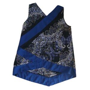---  High Low Handkerchief Sleeveless Tank Top XL